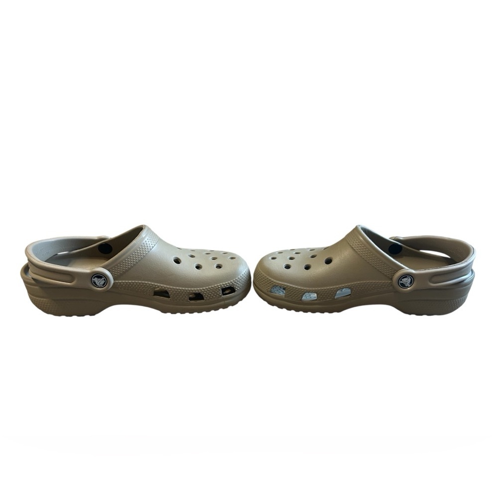 Crocs Classic Clogs Tan Khaki Size 7 Women / 5 Men EUC - Picture 5 of 12